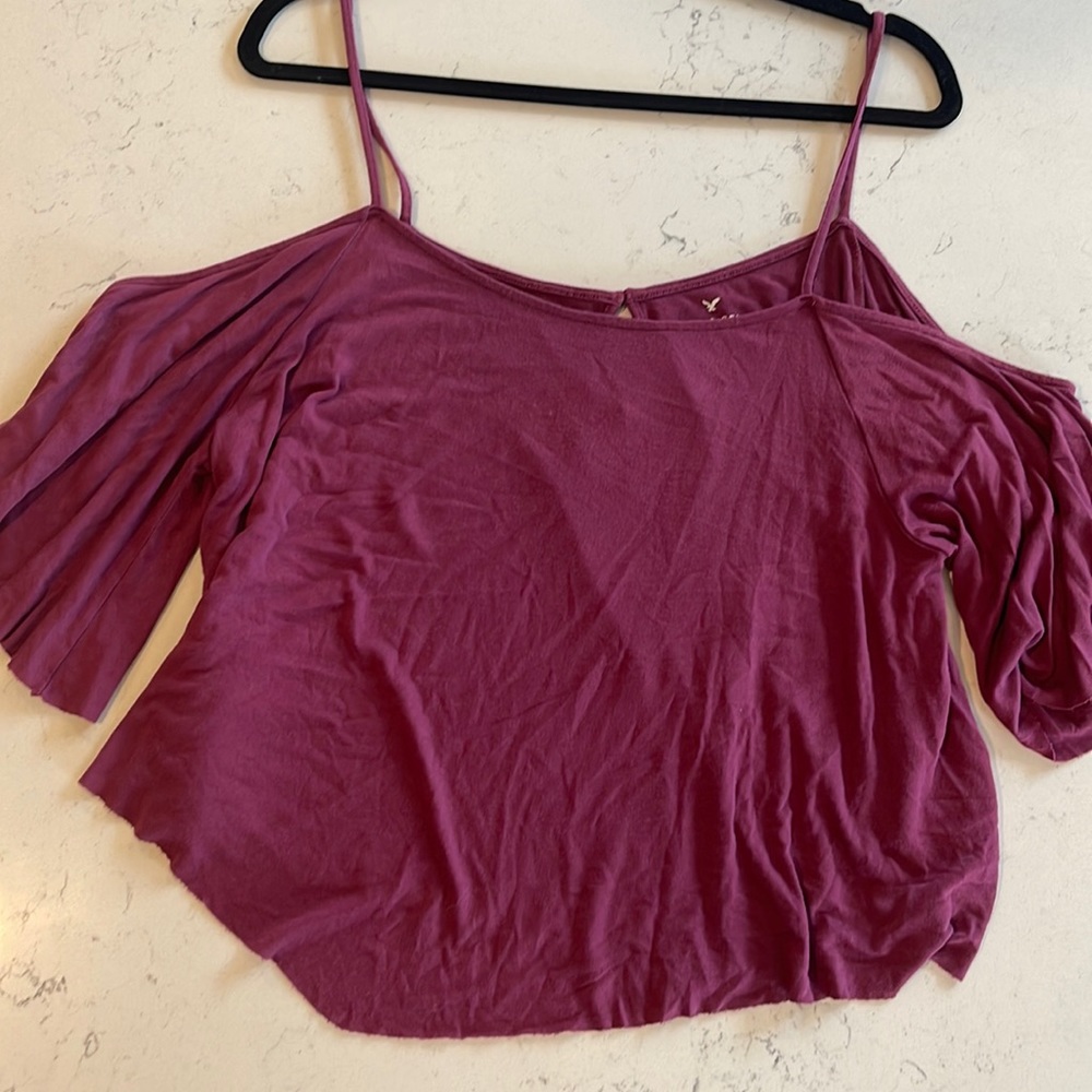 American Eagle Off the Shoulder Crop Top